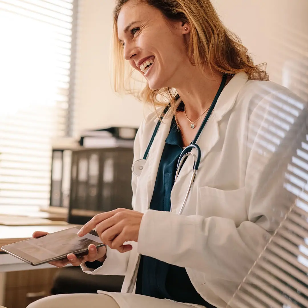doctor talking with patient
