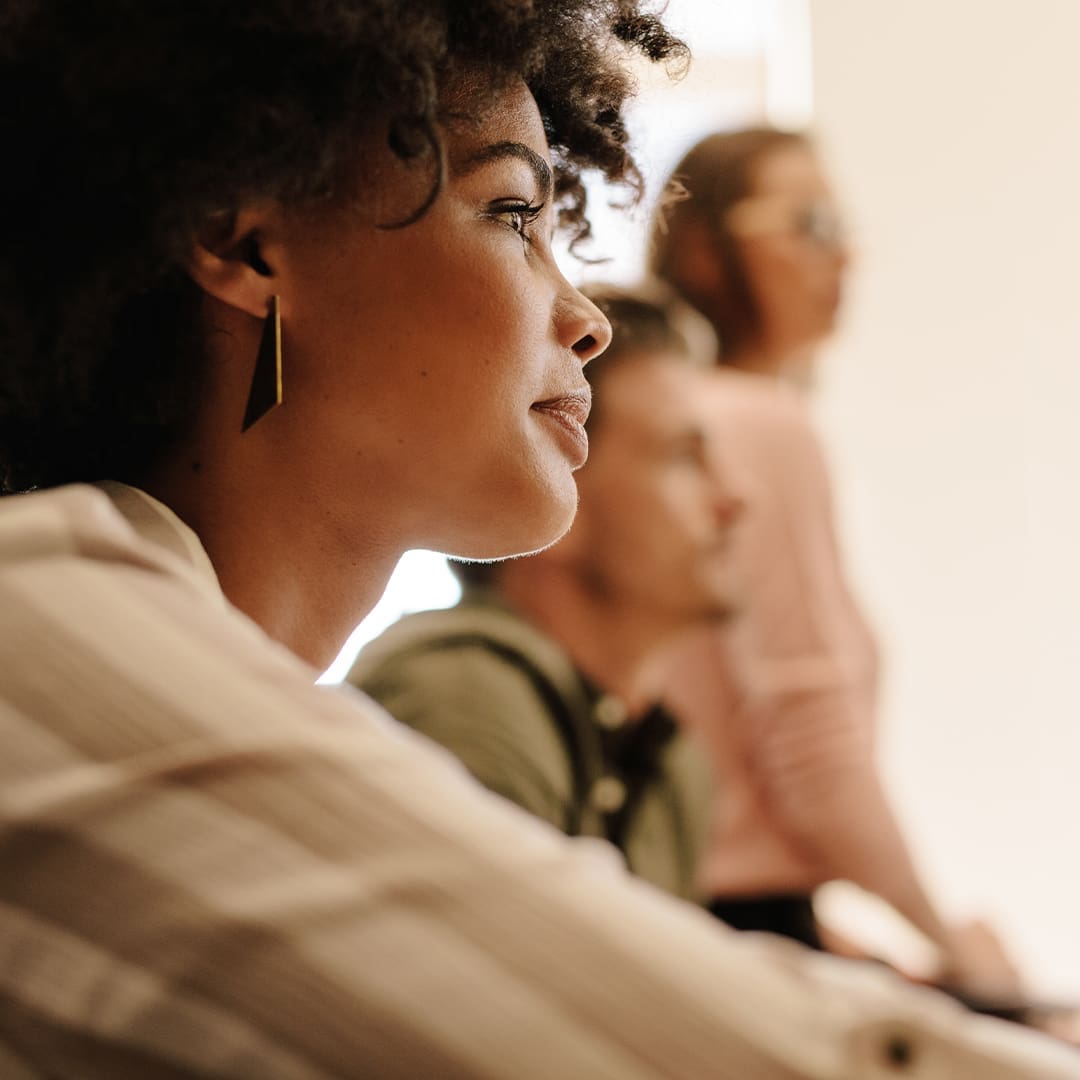woman listening
